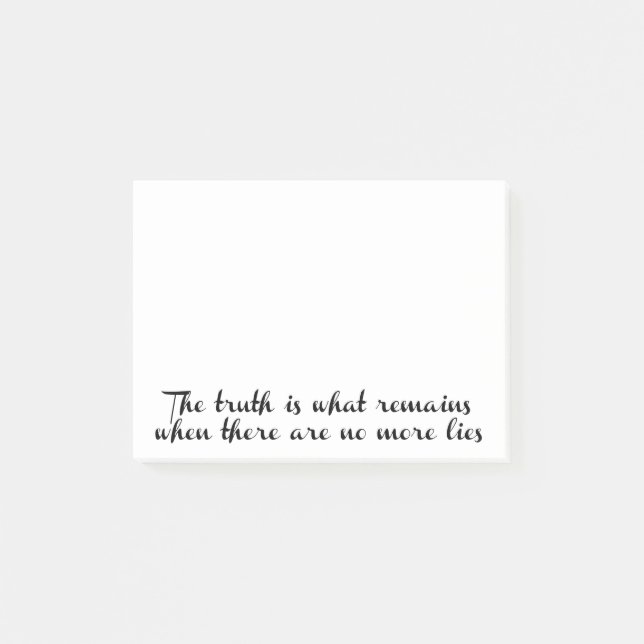 Notas Post-it® La verdad permanece (Anverso)