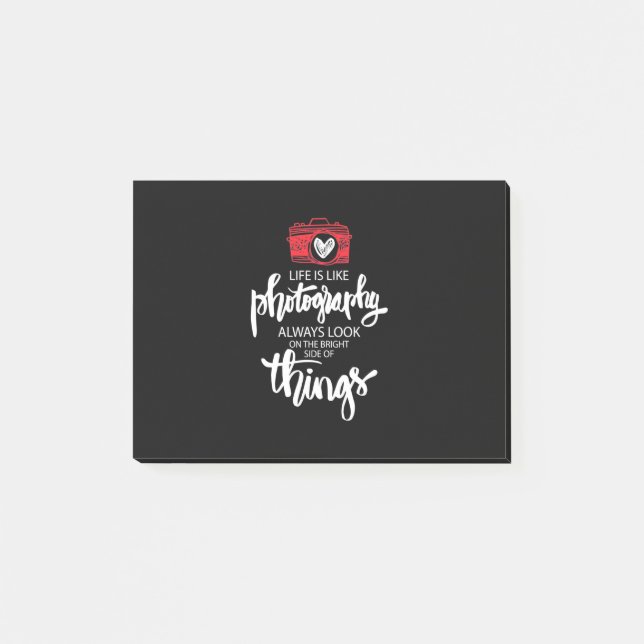 Notas Post-it® La Vida Es Como La Fotografía (Anverso)