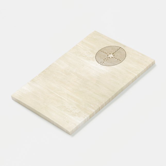 Notas Post-it® Laberinto de Chartres - Símbolo espiritual Antigüe (En perspectiva)