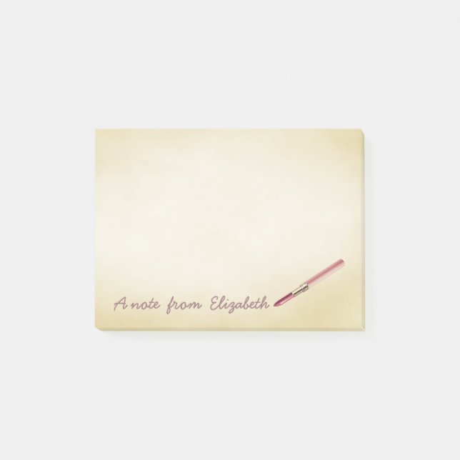 Notas Post-it® Labial sofisticado y lindo para chicas (Anverso)
