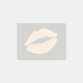 Notas Post-it® Labios de color blanco antiguo