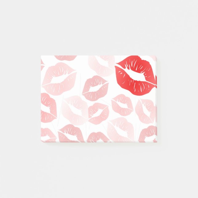Notas Post-it® Labios del lápiz labial (Anverso)