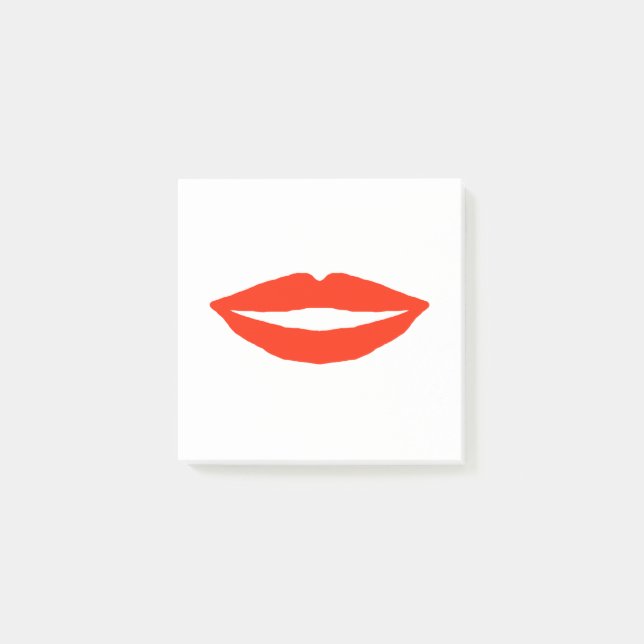 Notas Post-it® Labios rojos (Anverso)