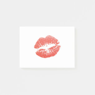 Notas Post-it® Labios rojos besos labios