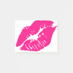 Notas Post-it® Labios rosados del beso