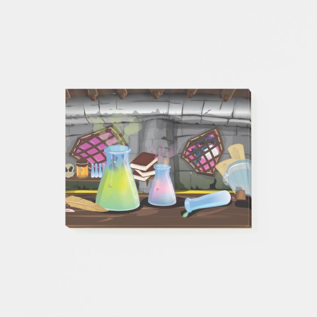 Notas Post-it® Laboratorio de Ciencias (Anverso)