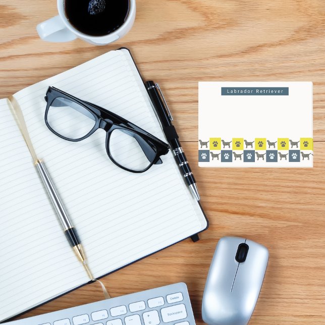 Notas Post-it® Labrador Recuperador Perro y Pata Grillas Amarilla (Subido por el creador)