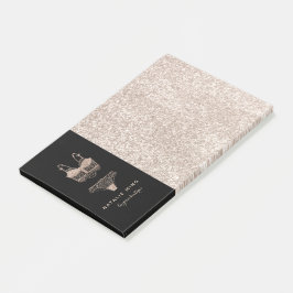 Notas Post-it® Lace Lingerie Boutique Logo Business