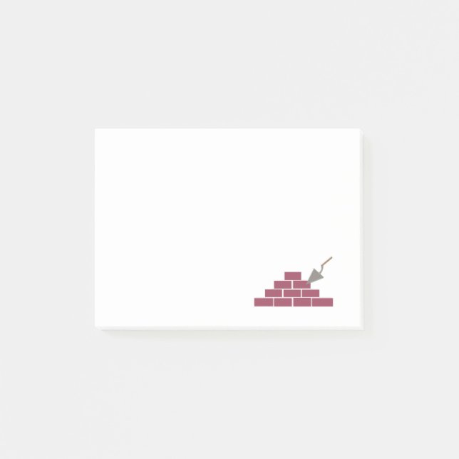 Notas Post-it® Ladrillos y llana (Anverso)