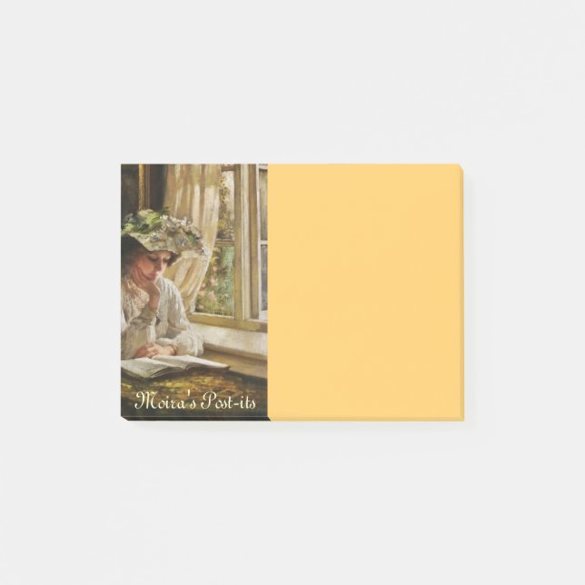 Notas Post-it® Lady Reading by a Window (Anverso)