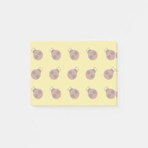 Notas Post-it® Ladybug 60s retro fresco amarillo