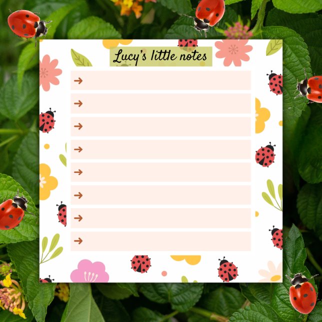 Notas Post-it® Ladybug Garden Notes – Blossom Time Sticky Notes (Subido por el creador)