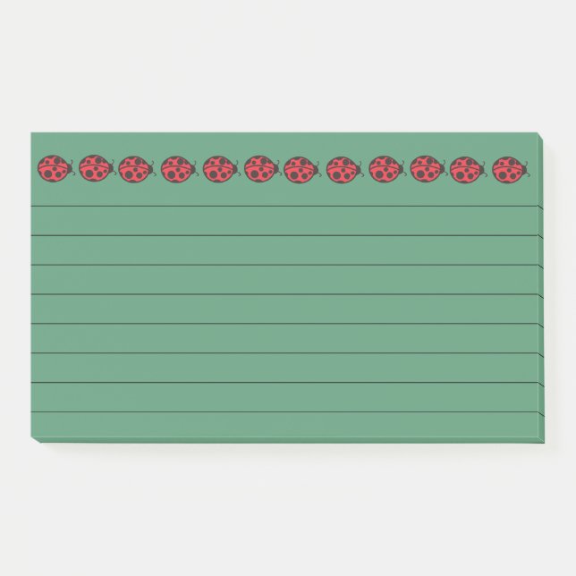 Notas Post-it® Ladybug Jumbo Post It Notes (Anverso)