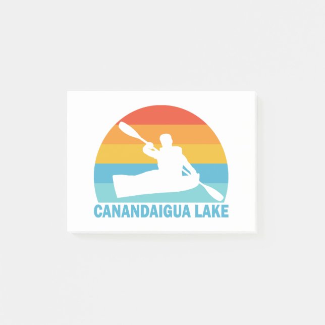 Notas Post-it® Lago Canandaigua Nueva York Kayak (Anverso)