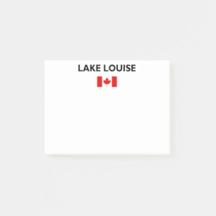 Notas Post-it® Lago Louise Canadá Bandera Canadiense Color claro