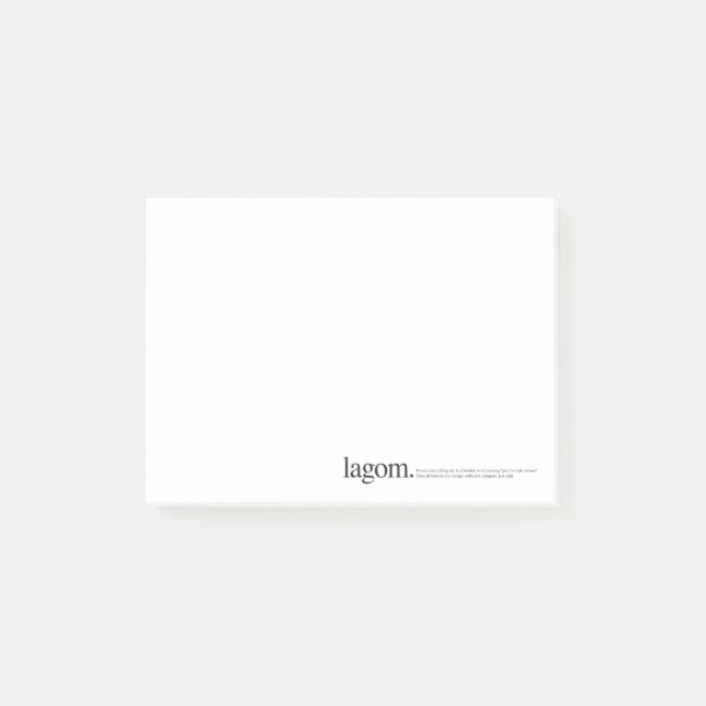 Notas Post-it® Lagom Wiki Post-it Notes (Anverso)