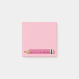 Notas Post-it® Lápiz rosado