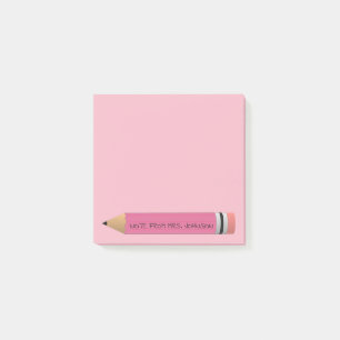 Notas Post-it® Lápiz rosado