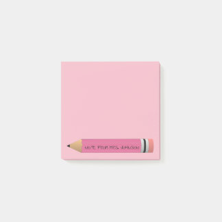 Notas Post-it® Lápiz rosado