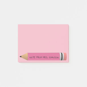 Notas Post-it® Lápiz rosado
