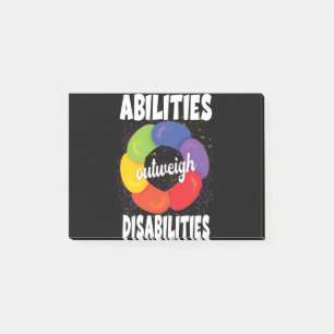 Notas Post-it® Las capacidades superan a las discapacidades