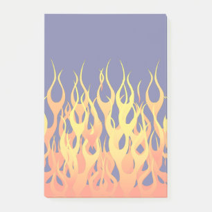 Notas Post-it® Las Carreras elegantes flamean el fuego en azules