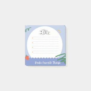 Notas Post-it® Las cosas favoritas de papá Personalizable el día 