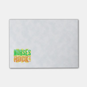 Notas Post-it® Las enfermeras oscilan, enfermera anaranjada/verde