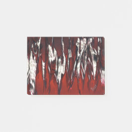 Notas Post-it® Las llamas en rojo a negro