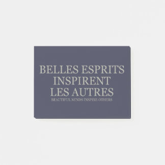 Notas Post-it® Las mentes hermosas inspiran otras - luz