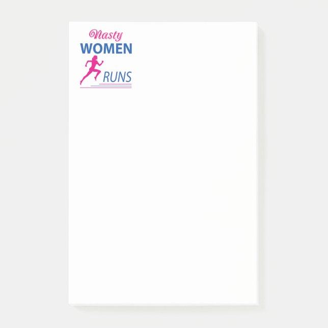 Notas Post-it® Las mujeres enfermas corren (Anverso)