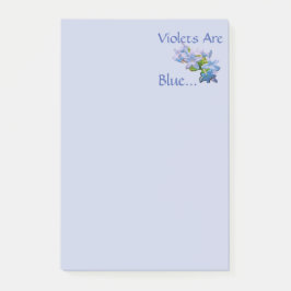 Notas Post-it® Las Violetas Son Azules...