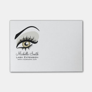 Notas Post-it® Lash Extension de marca de la compañía de pestañas