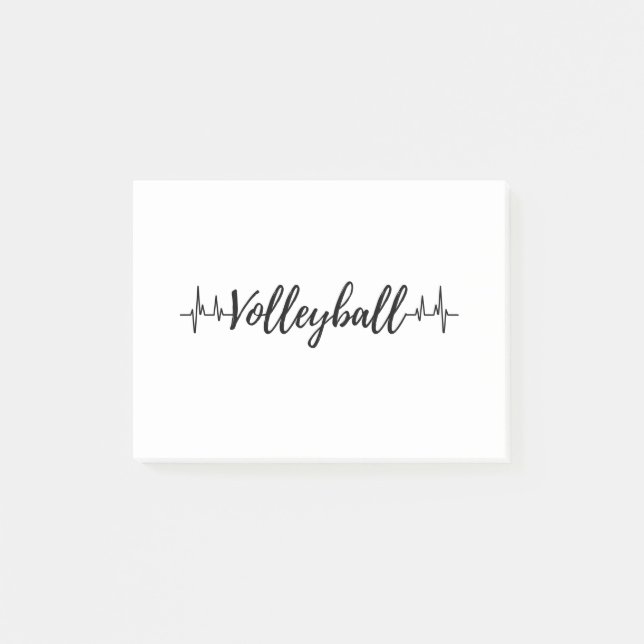 Notas Post-it® Latido de voleibol (Anverso)