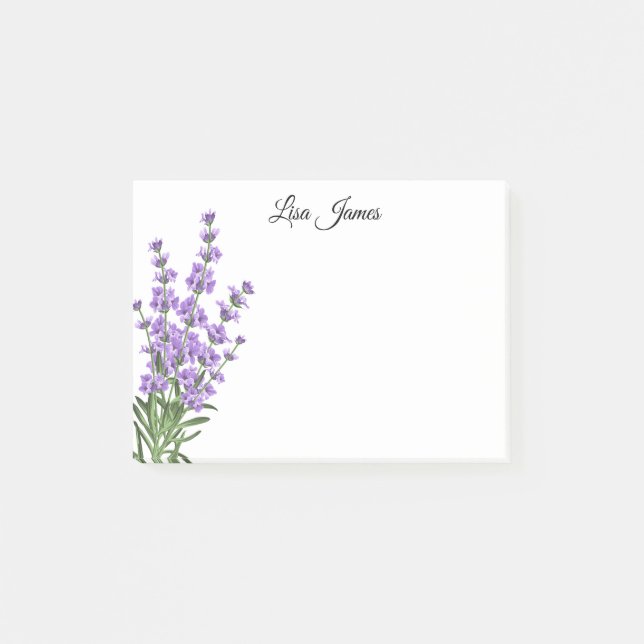 Notas Post-it® Lavanda  (Anverso)