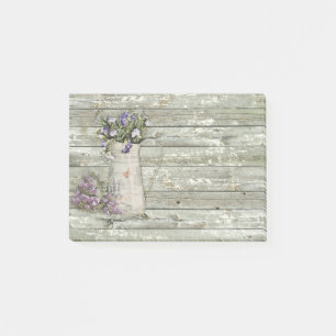 Notas Post-it® lavanda de madera blanqueada del verano del