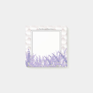 Notas Post-it® lavanda, elegante, moderno, moderno, floral, viole