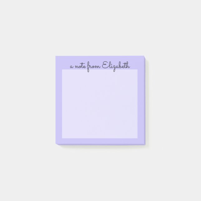 Notas Post-it® Lavanda mínima Purple Pastel (Anverso)