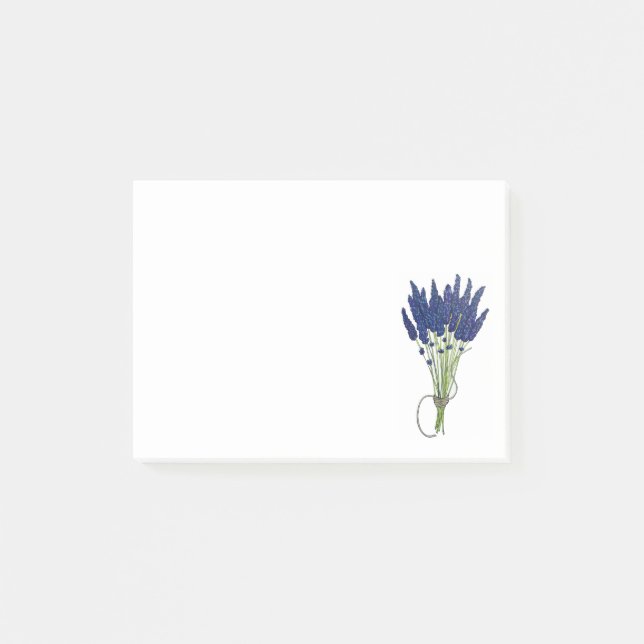 Notas Post-it® Lavandula Lavender Bunch Herb Purple Flower Garden (Anverso)