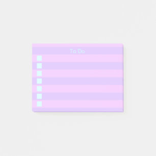 Notas Post-it® Lavender Lilac Tirado A Hacer