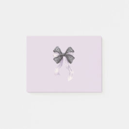 Notas Post-it® Lazo de lavanda negra