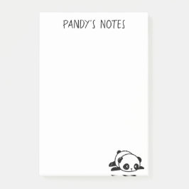 Notas Post-it® Lazy Panda Bear Post-it® Notes 4 x 6