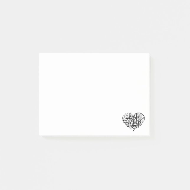 Notas Post-it® Le Coeur Noir (Anverso)