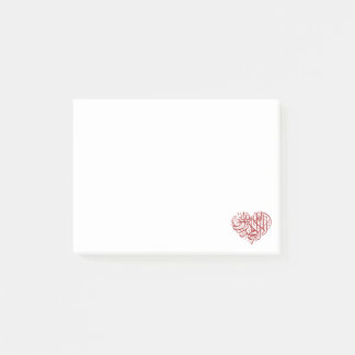 Notas Post-it® Le Coeur Rouge
