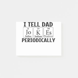 Notas Post-it® Le digo a papá Chistes periódicamente