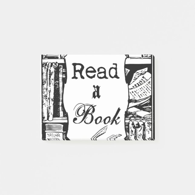 Notas Post-it® Lea un libro (Anverso)