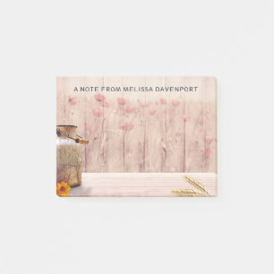 Notas Post-it® Leche rústica puede estilo campestre en madera