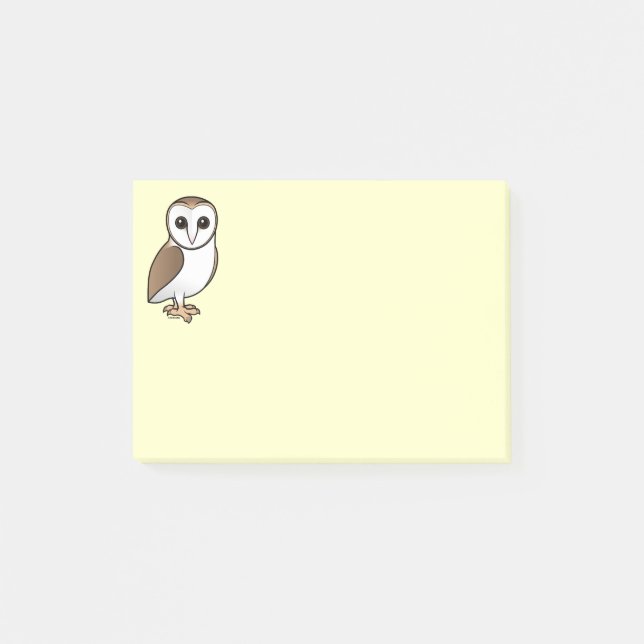 Notas Post-it® Lechuza común (Anverso)