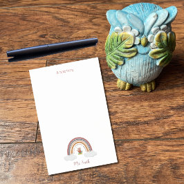 Notas Post-it® Lechuza En Un Guiso De Arcoiris