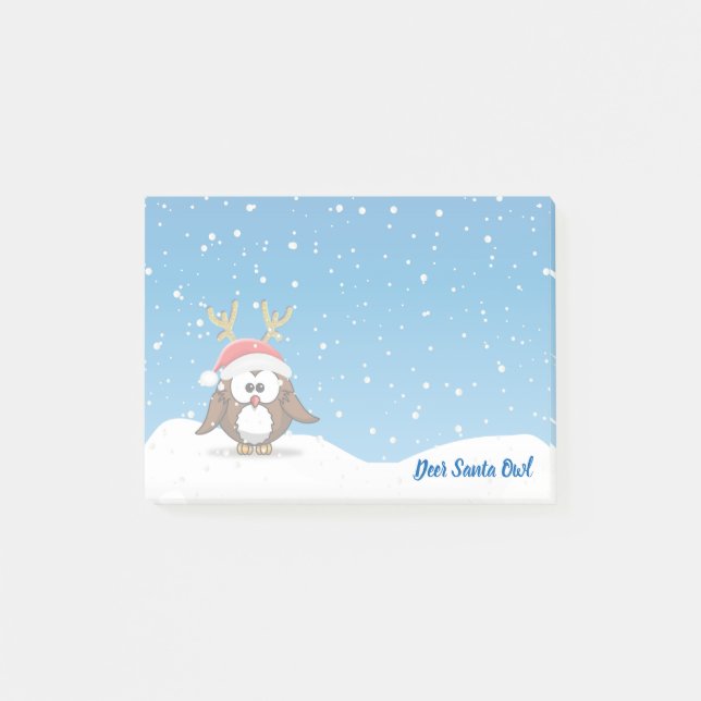 Notas Post-it® Lechuza Santa (Anverso)